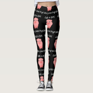 Gewoon een meisje dat van varkensvarkens houdt leggings