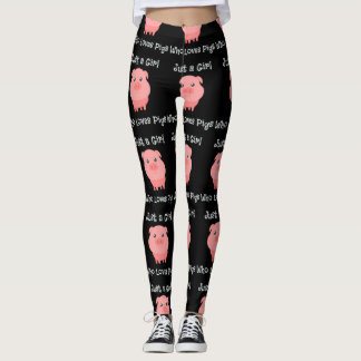 Gewoon een meisje dat van varkensvarkens houdt leggings