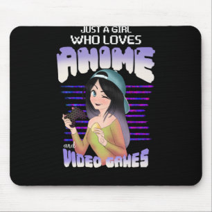 gewoon een meisje dat van videogames en anime houd muismat