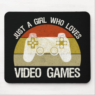 Gewoon een meisje dat van videogames houdt muismat