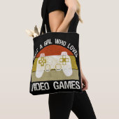 Gewoon Een Meisje Dat Van Videogames Houdt Tote Bag (Dichtbij)