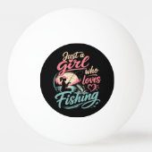 Gewoon Een Meisje Dat Van Vissen Houdt Pingpongbal (Voorkant)