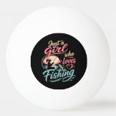 Gewoon Een Meisje Dat Van Vissen Houdt Pingpongbal (Achterkant)