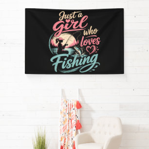 Gewoon Een Meisje Dat Van Vissen Houdt Spandoek