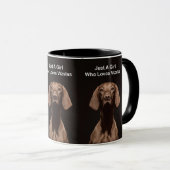 Gewoon een meisje dat van Vizslas houdt Mok (Voorkant rechts)