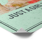 Gewoon een meisje dat van vogels houdt - Vogels ki Poster (Hoek)