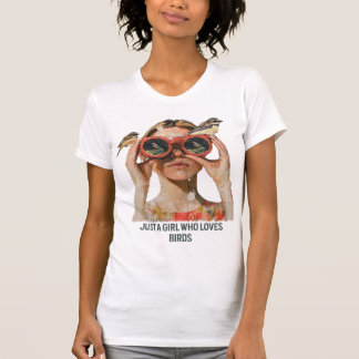 Gewoon een meisje dat van vogels houdt - Vogels ki T-shirt