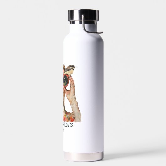 Gewoon een meisje dat van vogels houdt - Vogels ki Waterfles (Links)