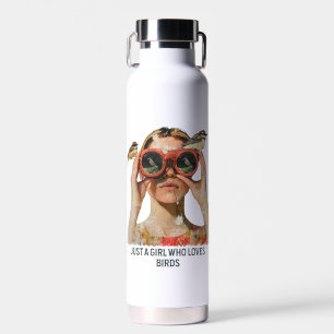 Gewoon een meisje dat van vogels houdt - Vogels ki Waterfles