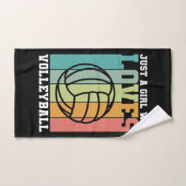 Gewoon een meisje dat van Volleyball houdt Handdoek (Handdoek)