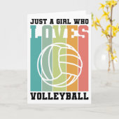 Gewoon een meisje dat van Volleyball houdt Kaart (Gele Bloem)