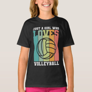 Gewoon een meisje dat van Volleyball houdt T-shirt