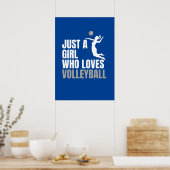 Gewoon een meisje dat van Volleyball Player Athlet Poster (Keuken)