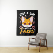 Gewoon Een Meisje Dat Van Vossen Kindo Meisjes Sch Wandkleed (In situ)