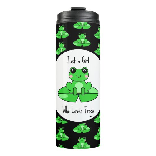 Gewoon een meisje dat van vrienden houdt thermosbeker (Voorkant)