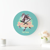 Gewoon een meisje dat van Waterverf van paarden ho Grote Klok (Huis)