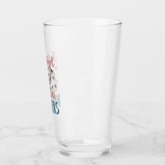 Gewoon een meisje dat van Wieners Dachshund Lover  Glas (Links)