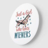 Gewoon een meisje dat van Wieners Dachshund Lover  Grote Klok (Hoek)