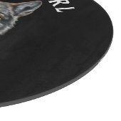 Gewoon een meisje dat van wolven houdt snijplank (Hoek)