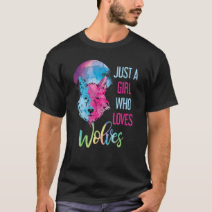 Gewoon een meisje dat van Wolven houdt, Wilde Dier T-shirt