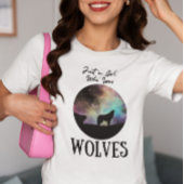 Gewoon een meisje dat van Wolven T-Shirt houdt