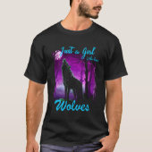 Gewoon een meisje dat van Wolven Wolf Shirt houdt  (Voorkant)