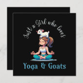 Gewoon een meisje dat van Yoga en Geiten houdt Kaart (Voorkant / Achterkant)