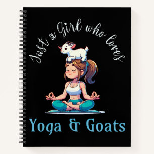 Gewoon een meisje dat van Yoga en Geiten houdt Notitieboek
