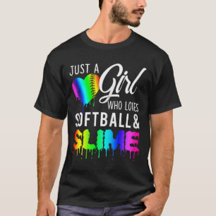 Gewoon een meisje dat van zachte dingen en slijm h t-shirt