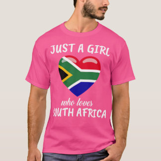Gewoon een meisje dat van Zuid-Afrika houdt T-shirt
