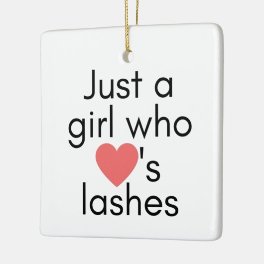 Gewoon een meisje dat van zweetjes houdt keramisch ornament (Links)