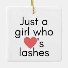 Gewoon een meisje dat van zweetjes houdt keramisch ornament