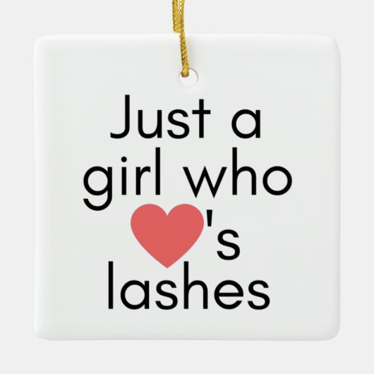 Gewoon een meisje dat van zweetjes houdt keramisch ornament (Voorkant)