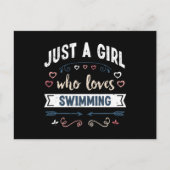 Gewoon een meisje dat van zwembroekjes houdt briefkaart (Voorkant)