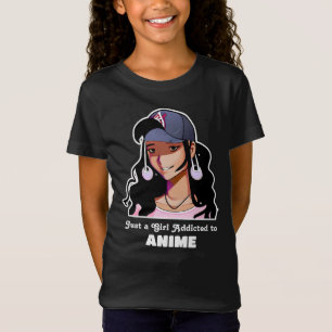 Gewoon een meisje dat verslaafd is aan anime t-shirt