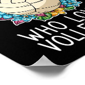 Gewoon een meisje dat Volleyball liefheeft voor ti Poster (Hoek)