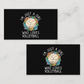 Gewoon een meisje dat Volleyball liefheeft voor ti Visitekaartje (Voorkant / Achterkant)