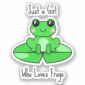 Gewoon een meisje dat vrienden leuk vindt sticker (Voorkant)