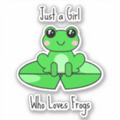Gewoon een meisje dat vrienden leuk vindt sticker (Voorkant)
