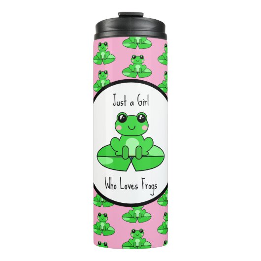 Gewoon een meisje dat vrienden leuk vindt thermosbeker (Voorkant)