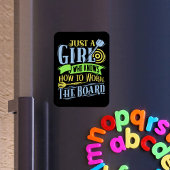 Gewoon een meisje dat weet hoe het bestuur te werk magneet