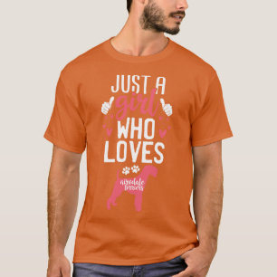 Gewoon een meisje die houdt van Airedale terriers T-shirt