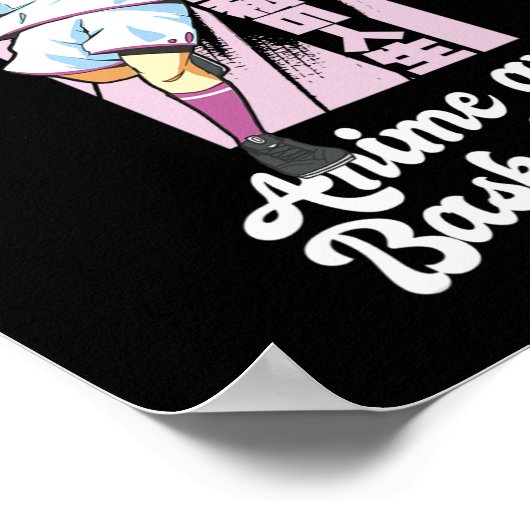 Gewoon een meisje die houdt van anime en basketbal poster (Hoek)