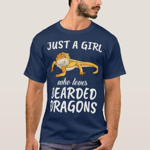 Gewoon een meisje die houdt van bebaarde draken 1 t-shirt