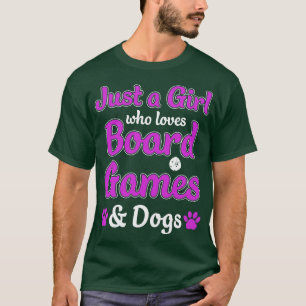 Gewoon een meisje die houdt van bordspellen en hon t-shirt