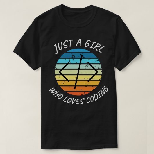 Gewoon een meisje die houdt van coderen meisje cod t-shirt (Design voorkant)