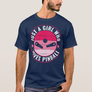 Gewoon een meisje die houdt van flipperkast t-shirt