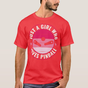 Gewoon een meisje die houdt van flipperkast t-shirt