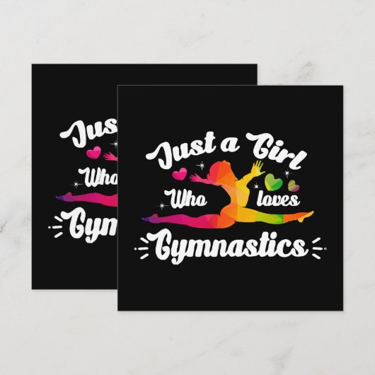 Gewoon een meisje die houdt van gymnastiek (Voorkant / Achterkant)