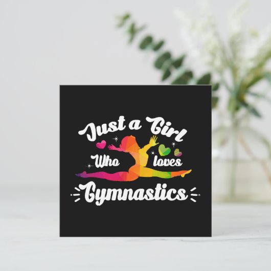 Gewoon een meisje die houdt van gymnastiek (Staand voorkant)